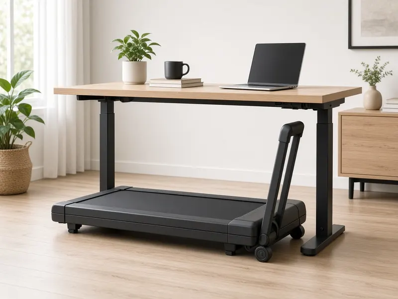 Under-desk walking pad